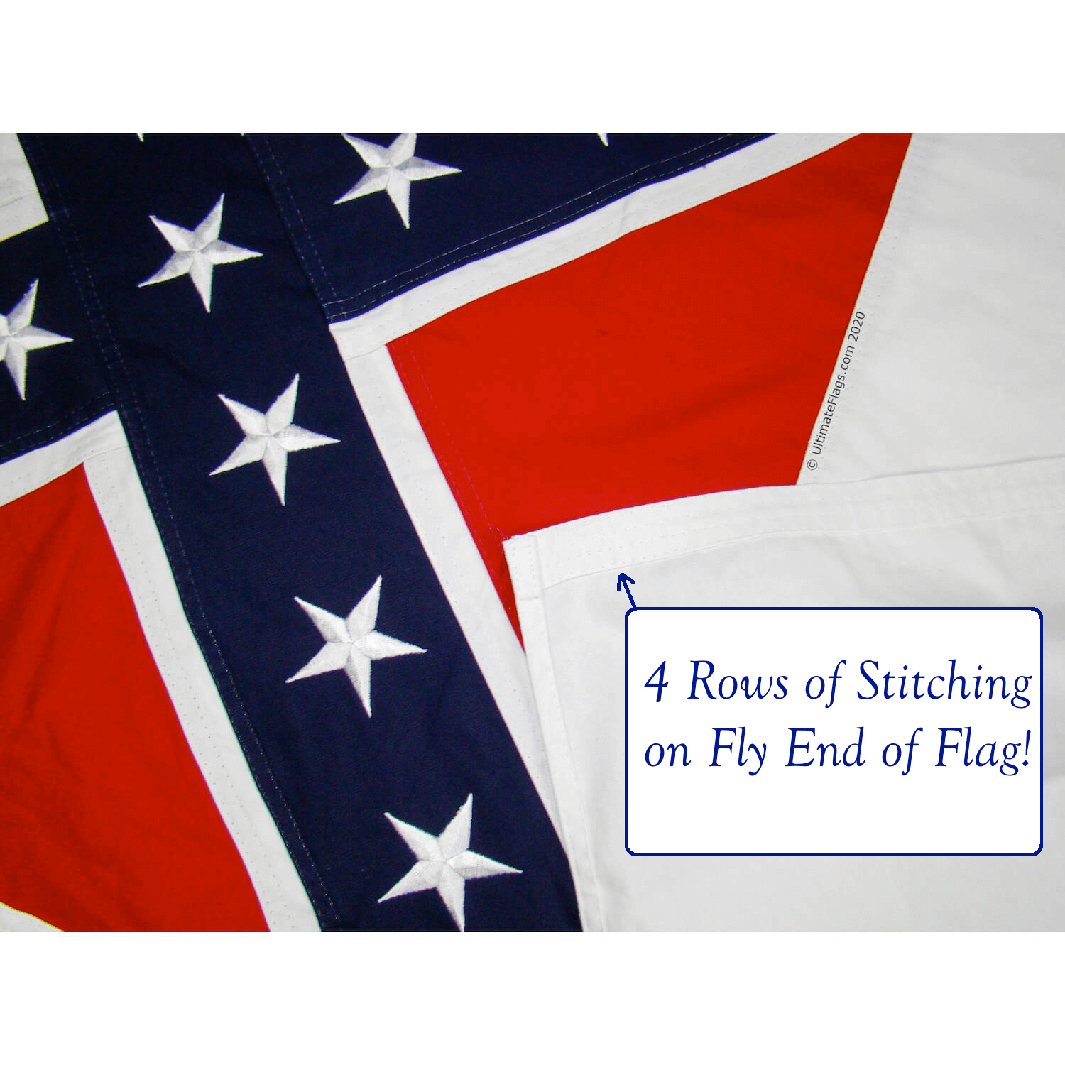 2nd National Confederate Cotton Flag 2 x 3 ft. - Image 6