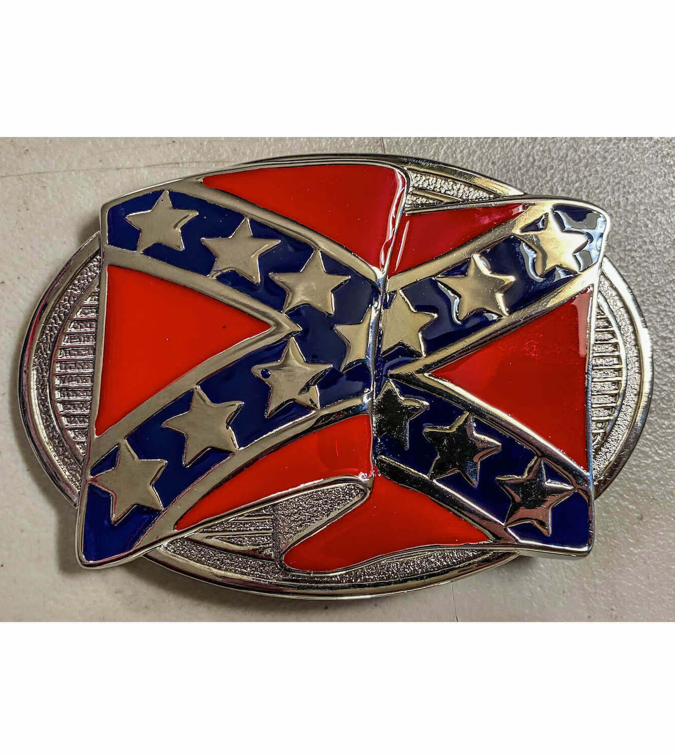 oval confederate flag waving belt buckle traditional colors confederate rebel flag for sale