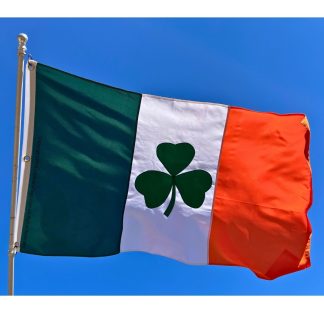 ireland shamrock double nylon embroidered flag 3 x 5 ft. outdoor