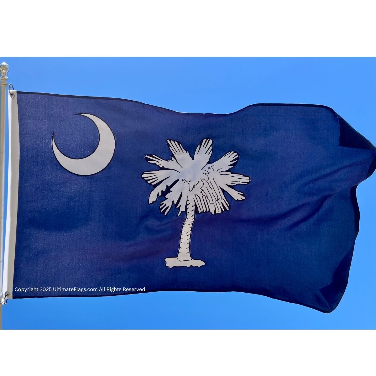 south carolina flag sc flags for sale sewn outdoor double nylon embroidered 3 x 5 ft.