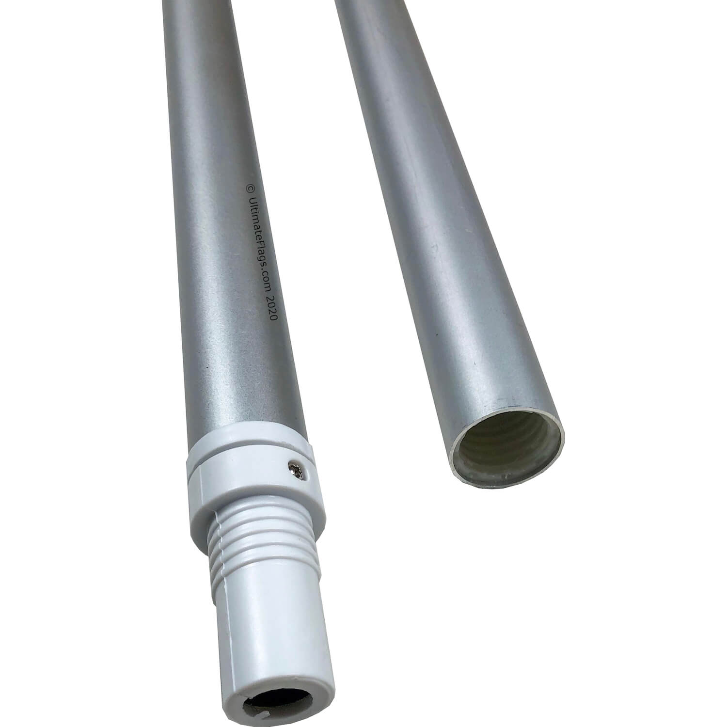 Flag Pole Aluminum Anti-Furl Rotating Pole for Flags 6ft (White, Silver or Black) - Image 6