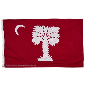 south carolina red cotton flag 3 x 5 ft.