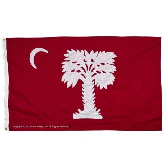 south carolina red cotton flag 3 x 5 ft.