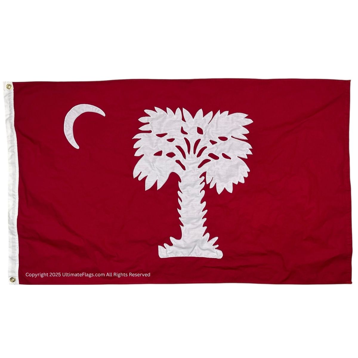 south carolina red cotton flag 3 x 5 ft.