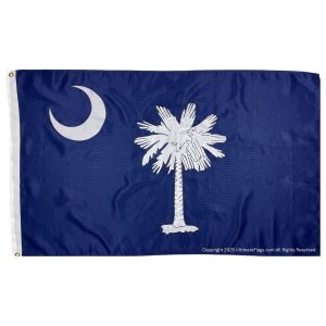 south carolina flag sc flags for sale sewn outdoor double nylon embroidered 3 x 5 ft.