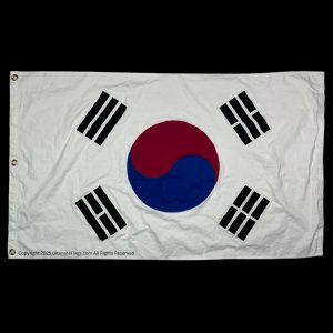 south korea flag cotton embroidered sewn 3 x 5 ft