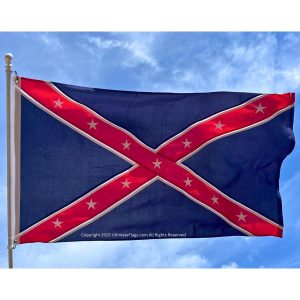 army of the trans mississippi flag (taylor) reverse color double nylon embroidered flag 3 x 5 ft.