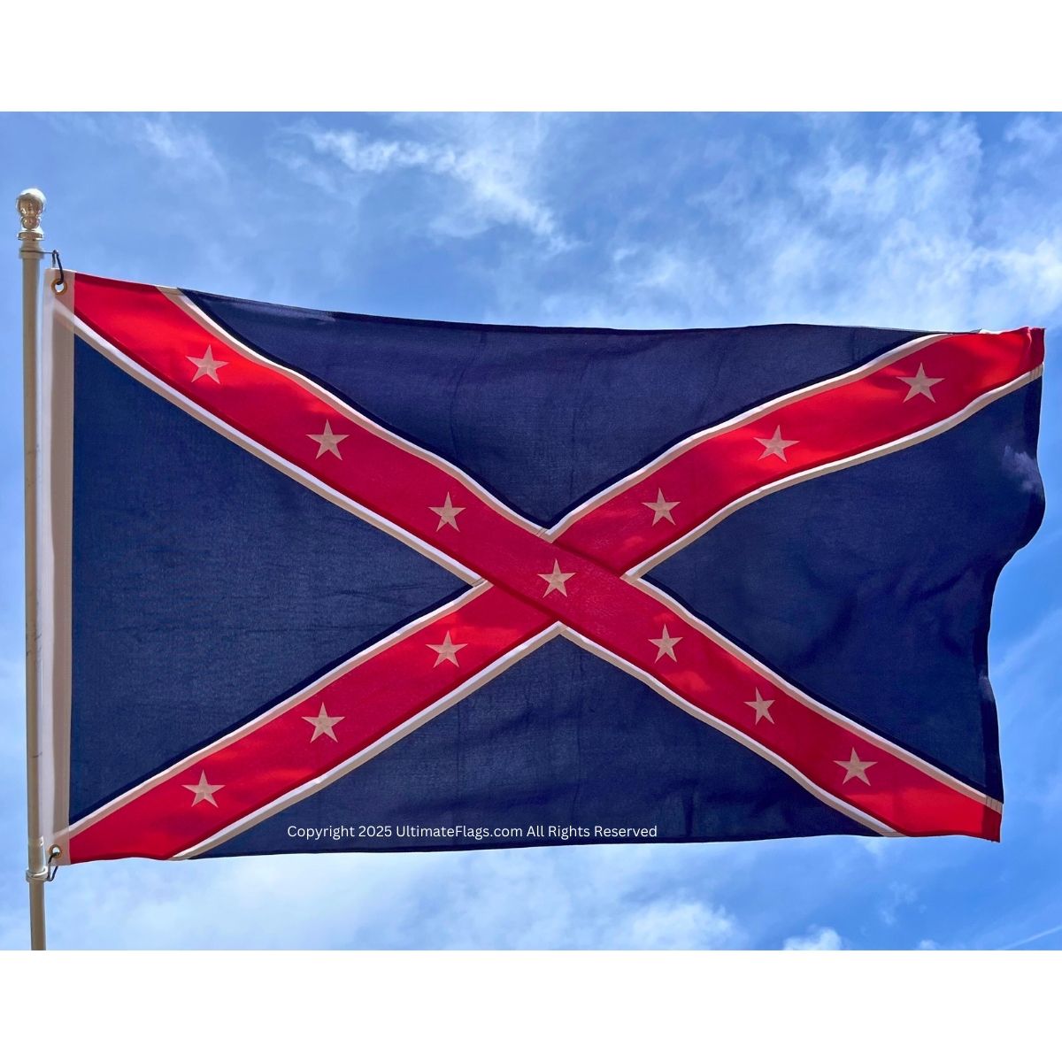 army of the trans mississippi flag (taylor) reverse color double nylon embroidered flag 3 x 5 ft.
