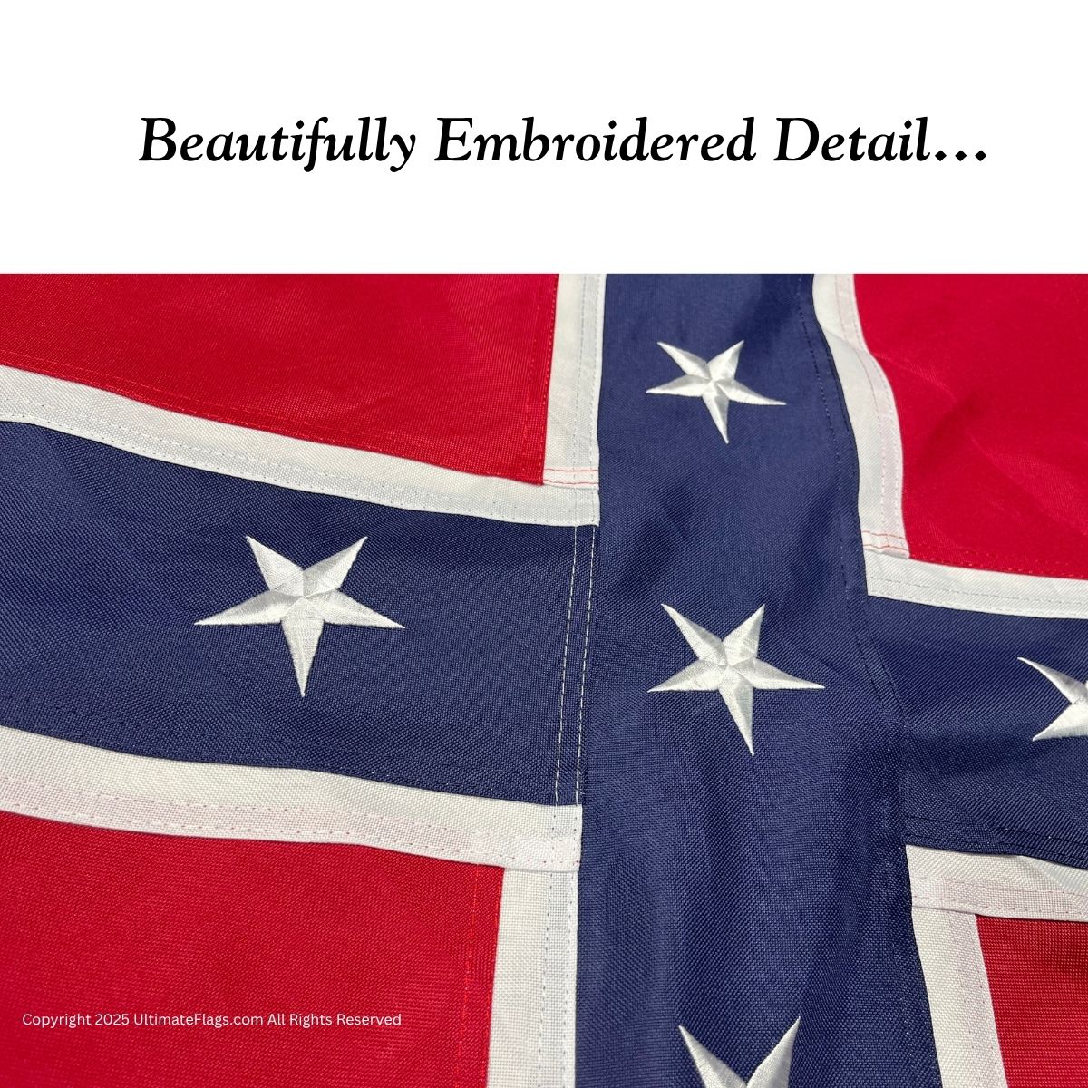 texas battle flag texas rebel flag double nylon embroidered flag 3 x 5 ft.