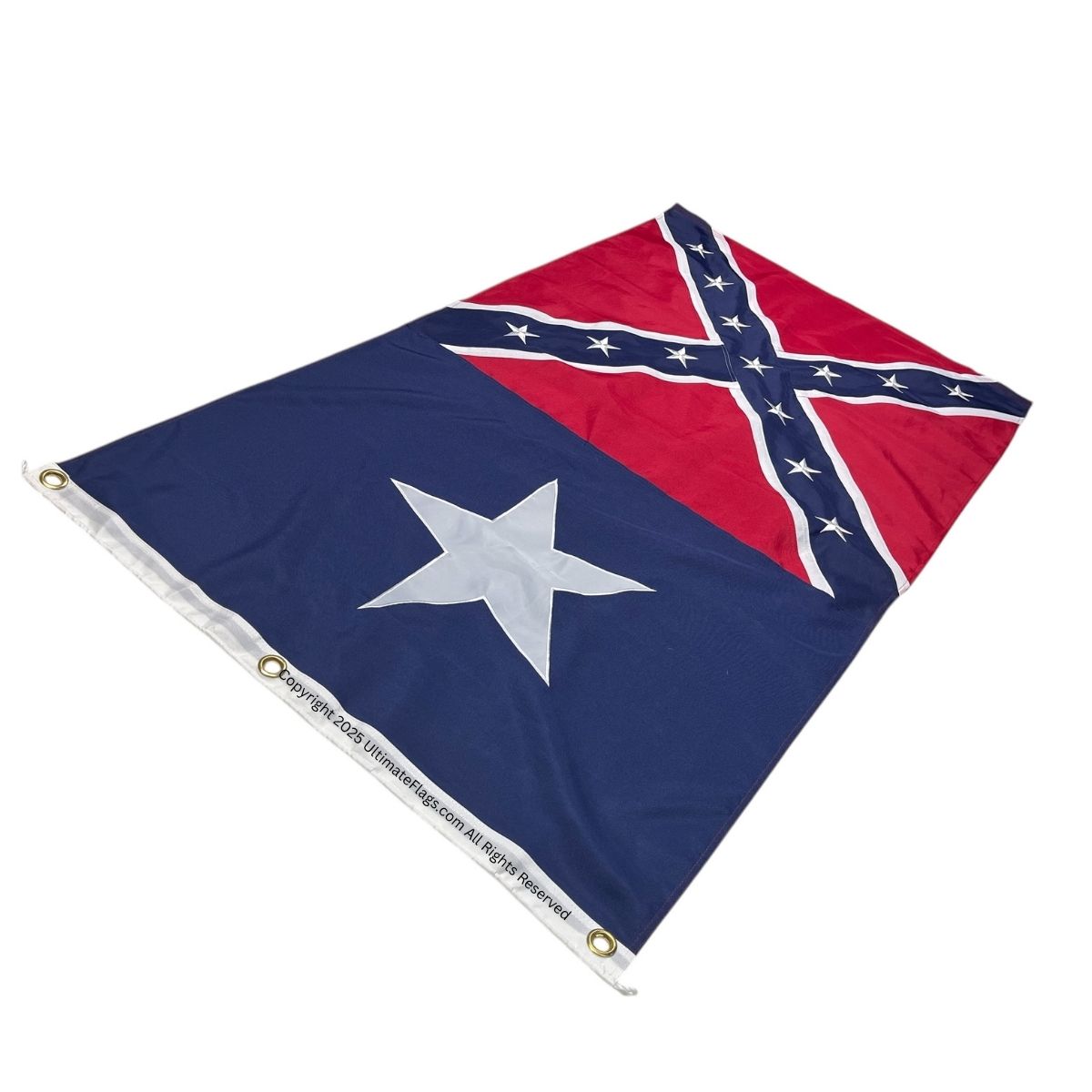 texas battle flag texas rebel flag double nylon embroidered flag 3 x 5 ft.