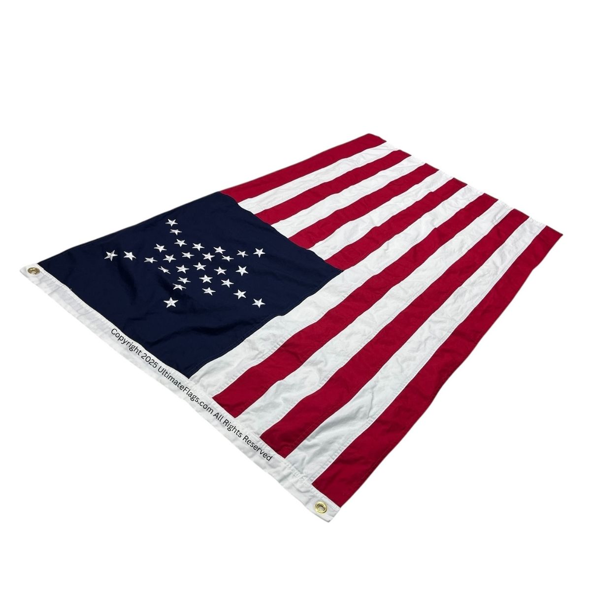 great luminary flag – 28 star u.s. flag representing texas statehood – 3x5 ft cotton sewn replica