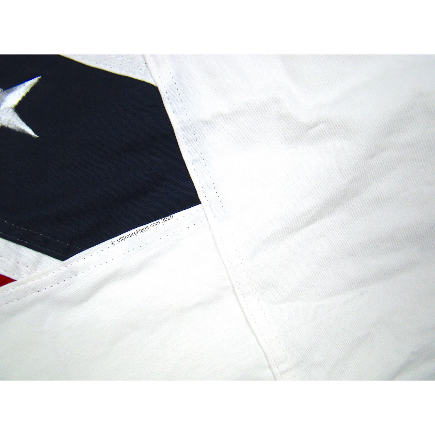 beautifully stitched cotton 3rd national confederate flag