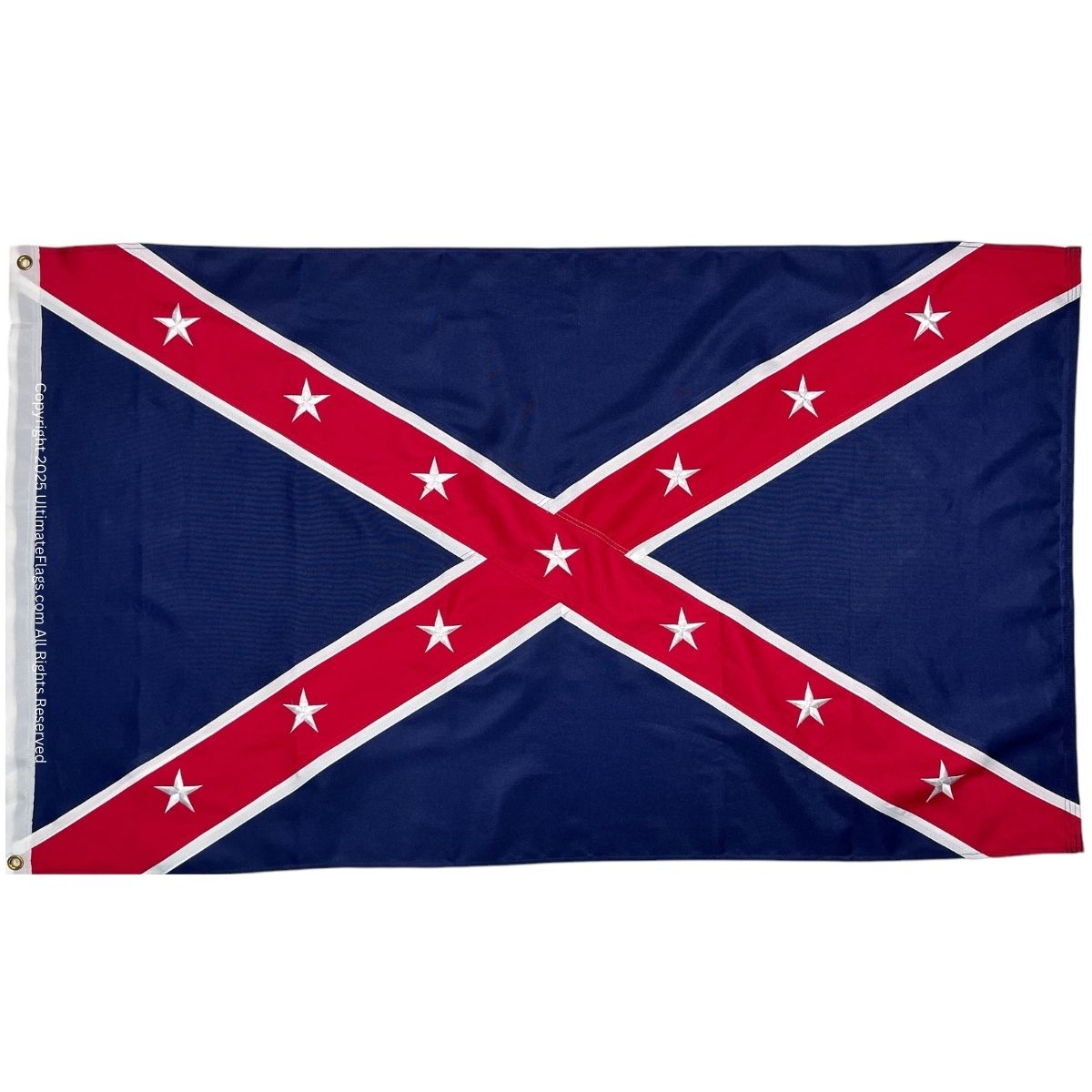 army of the trans mississippi flag (taylor) reverse color double nylon embroidered flag 3 x 5 ft.
