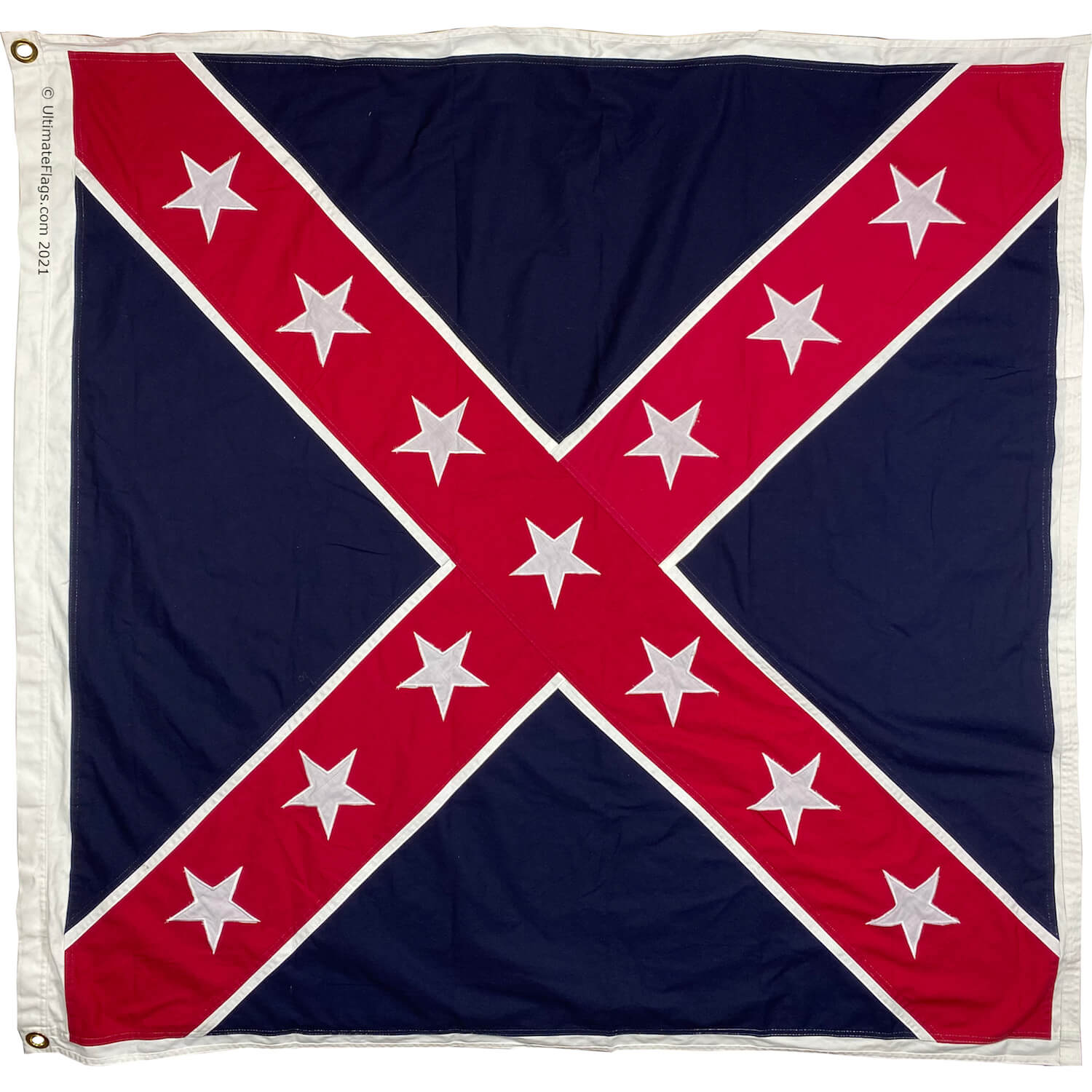 trans mississippi flag of richard taylor's army confederate infantry flags with reversed colors cotton embroidered