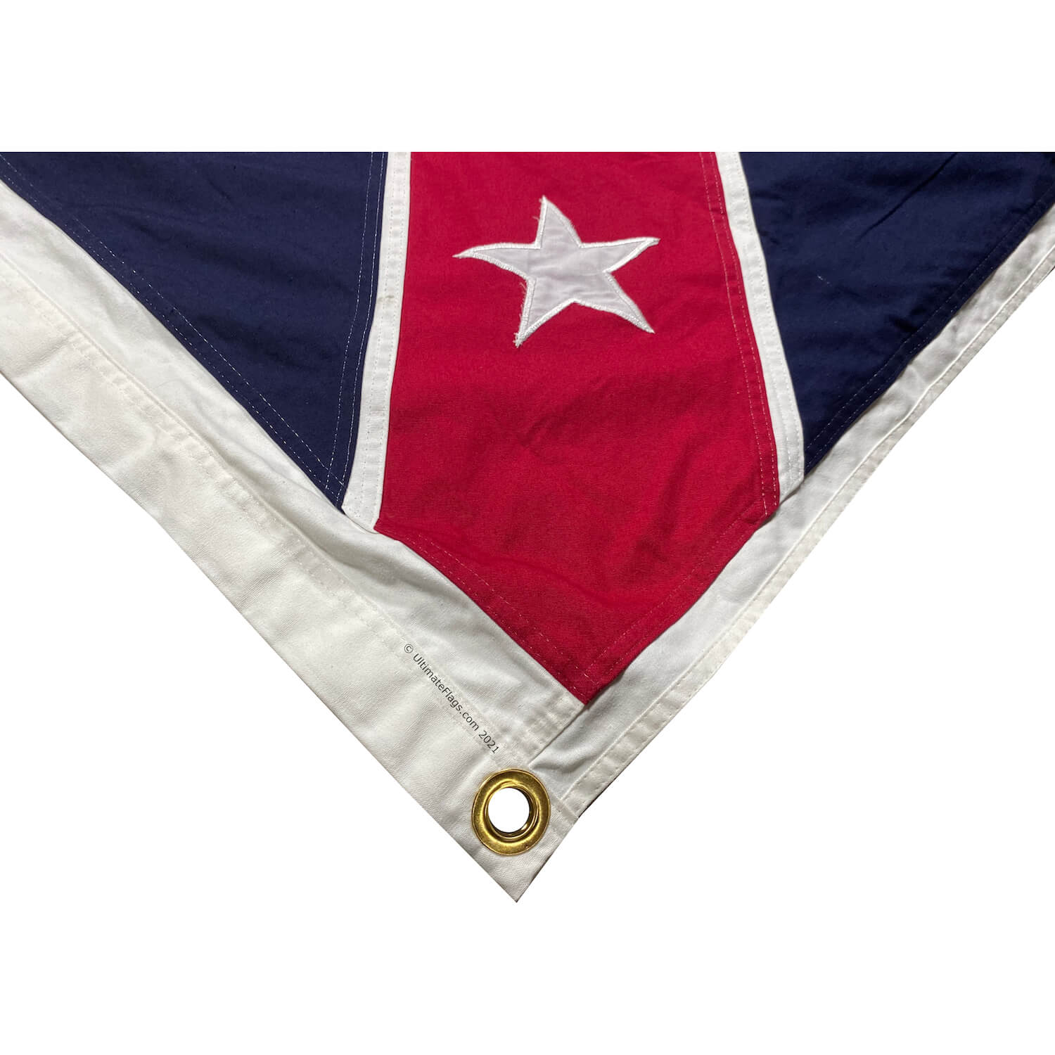 trans ms flags for sale taylors army western confederate flags - closeup of brass grommet