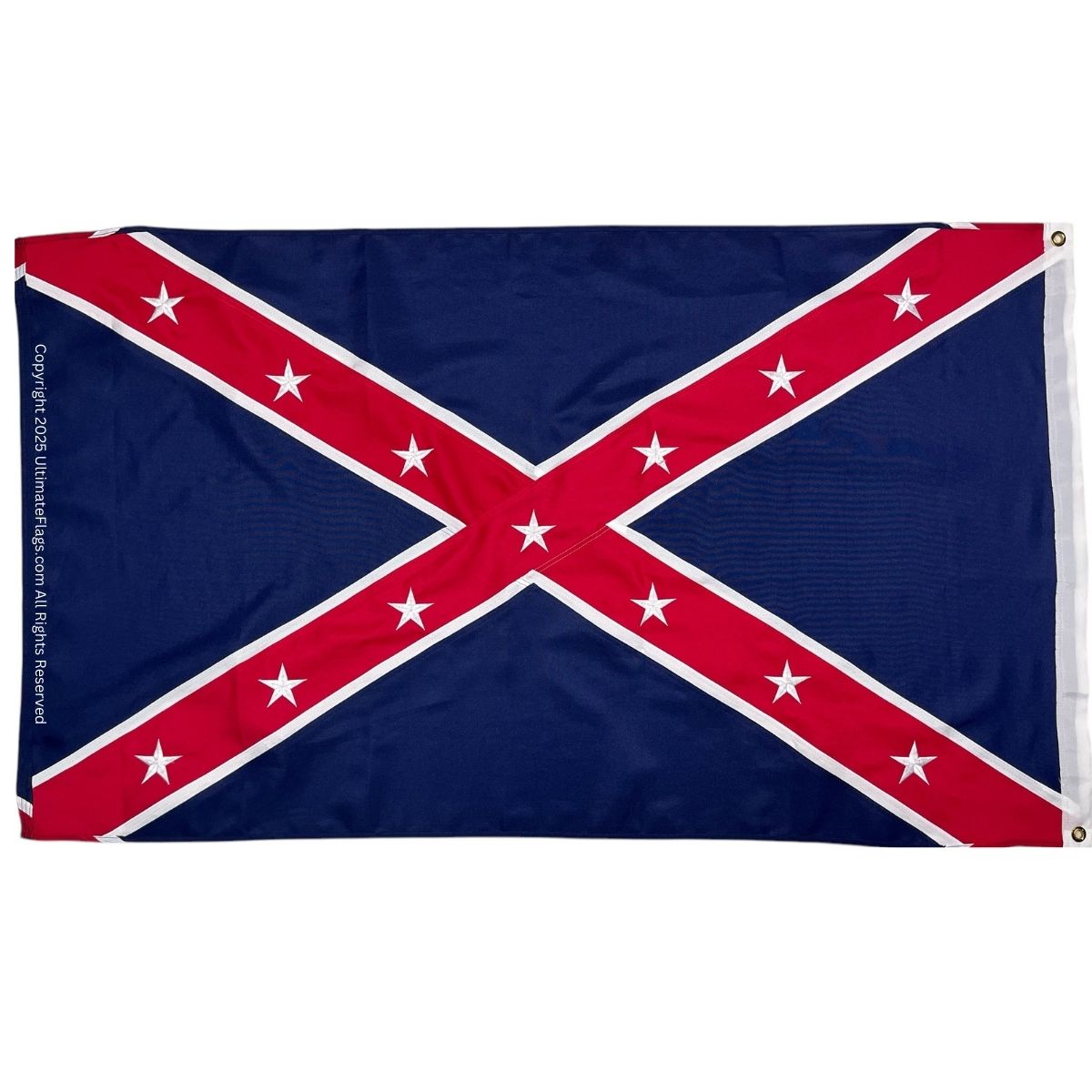 army of the trans mississippi flag (taylor) reverse color double nylon embroidered flag 3 x 5 ft.