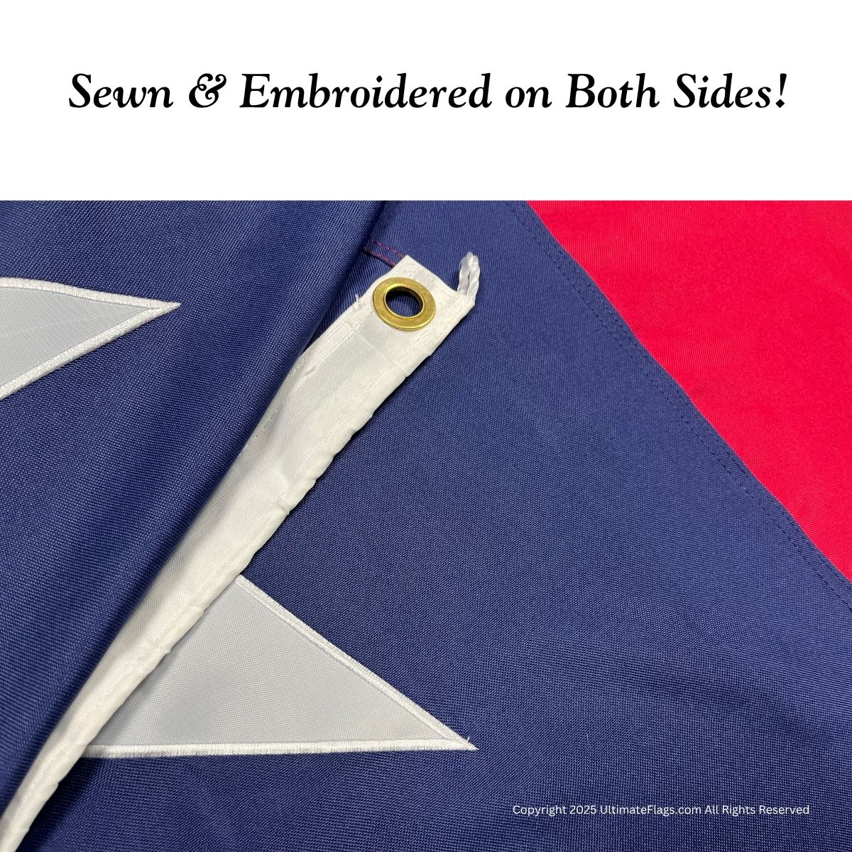 texas battle flag texas rebel flag double nylon embroidered flag 3 x 5 ft.