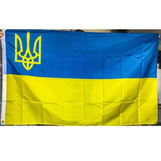 Ukraine w/ Trident Flag 3 X 5 ft. Standard