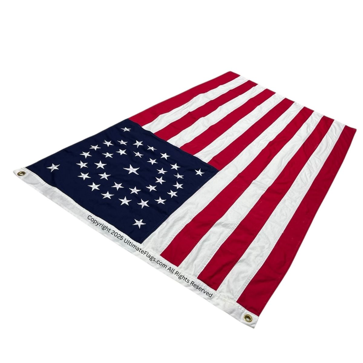 34 star circle usa cotton flag 3 x 5 ft.