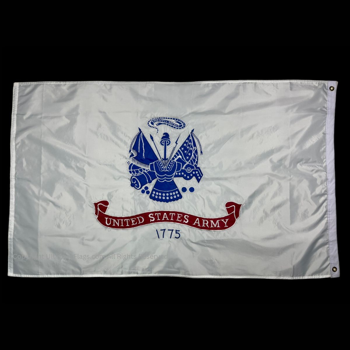 us army flag outdoor double sided nylon embroidered 3 x 5 ft.