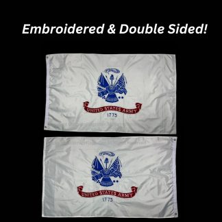 us army flag outdoor double sided nylon embroidered 3 x 5 ft.