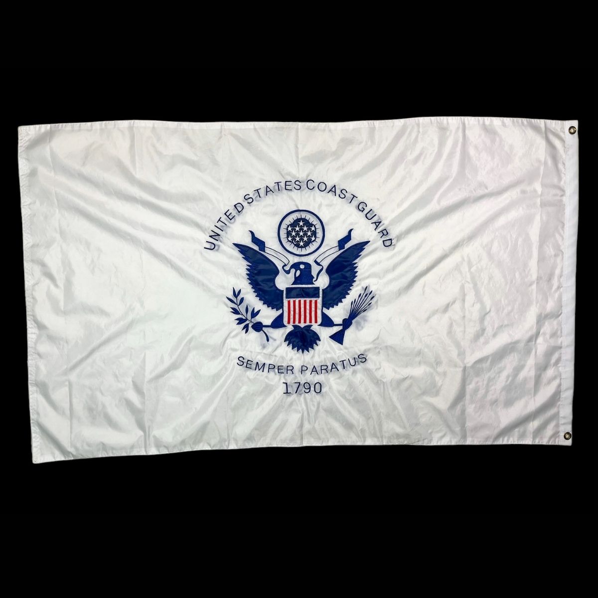coast guard flag uscg flags for sale double sided double nylon embroidered 3 x 5 ft.