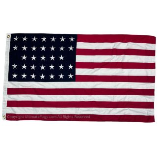 33 star usa flag cotton 3 x 5 ft.