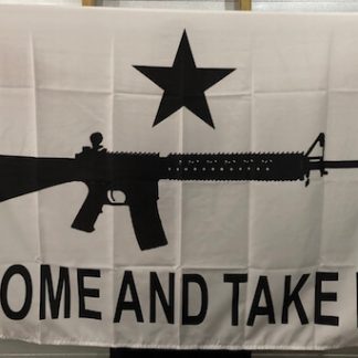 white tactical m4 come and take it flags