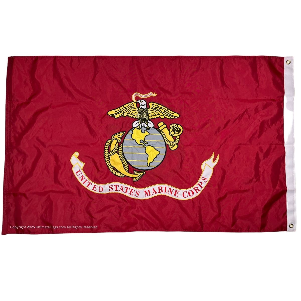 usmc flag us marine corps flags double sided double nylon embroidered 3 x 5 ft.