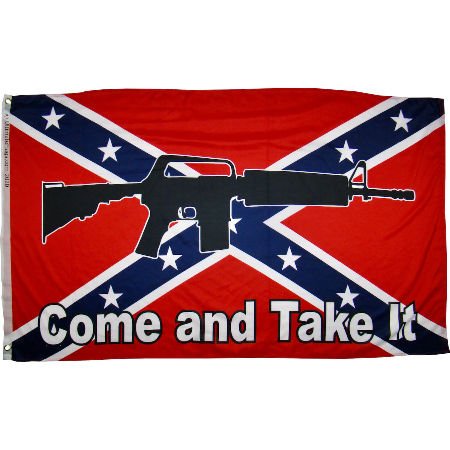 rebel flag with gun come and take it for sale