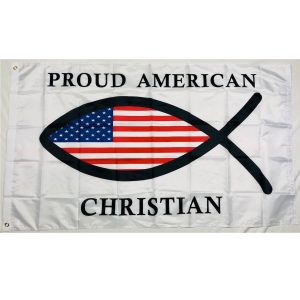 christian fish flag for sale 3x5 outdoor nylon