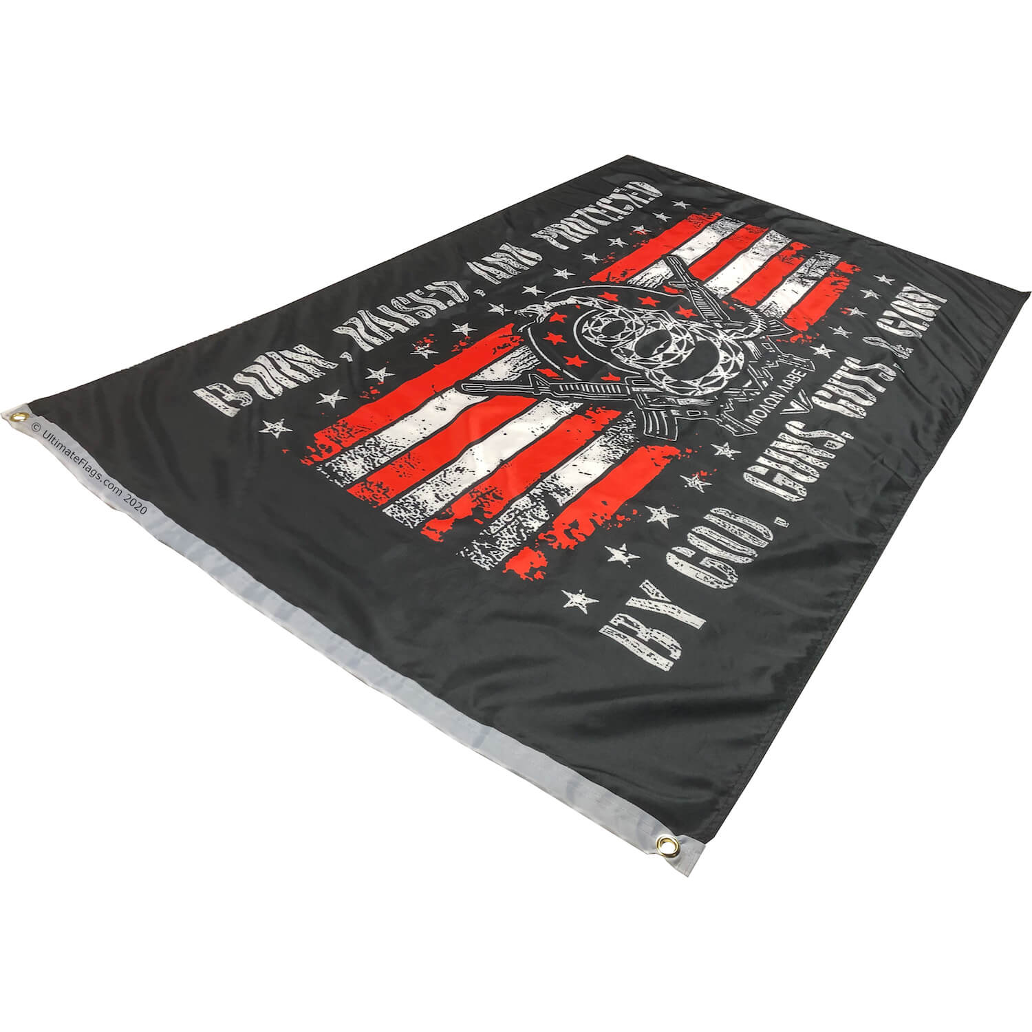 god guns guts glory flags