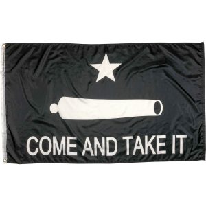gonzales come and take it cannon flag black tactical style