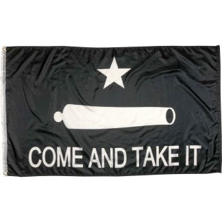 gonzales come and take it cannon flag black tactical style