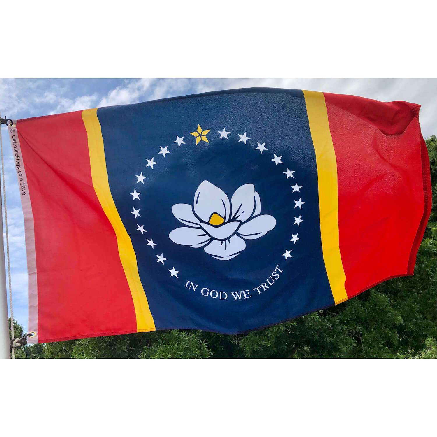 New MS Flag - State of Mississippi Flags - 3x5 Outdoor Nylon