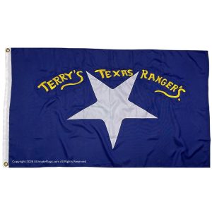 terry's texas rangers flag confederate tx flags outdoor double nylon sewn embroidered 3 x 5 ft.