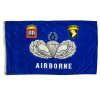 buy airborne flag with insignia blue