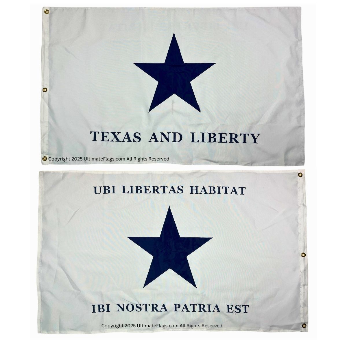 troutman flag texas & liberty double nylon embroidered, double sided 3 x 5 ft.