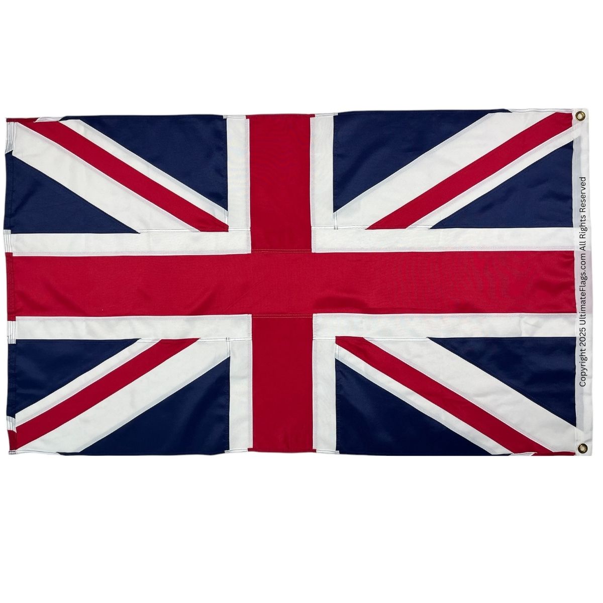 uk flag, united kingdom flags for sale union jack flag double nylon embroidered 3 x 5 ft.