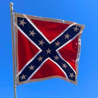 confederate artillery battle flag double nylon embroidered flag 38x38 inch