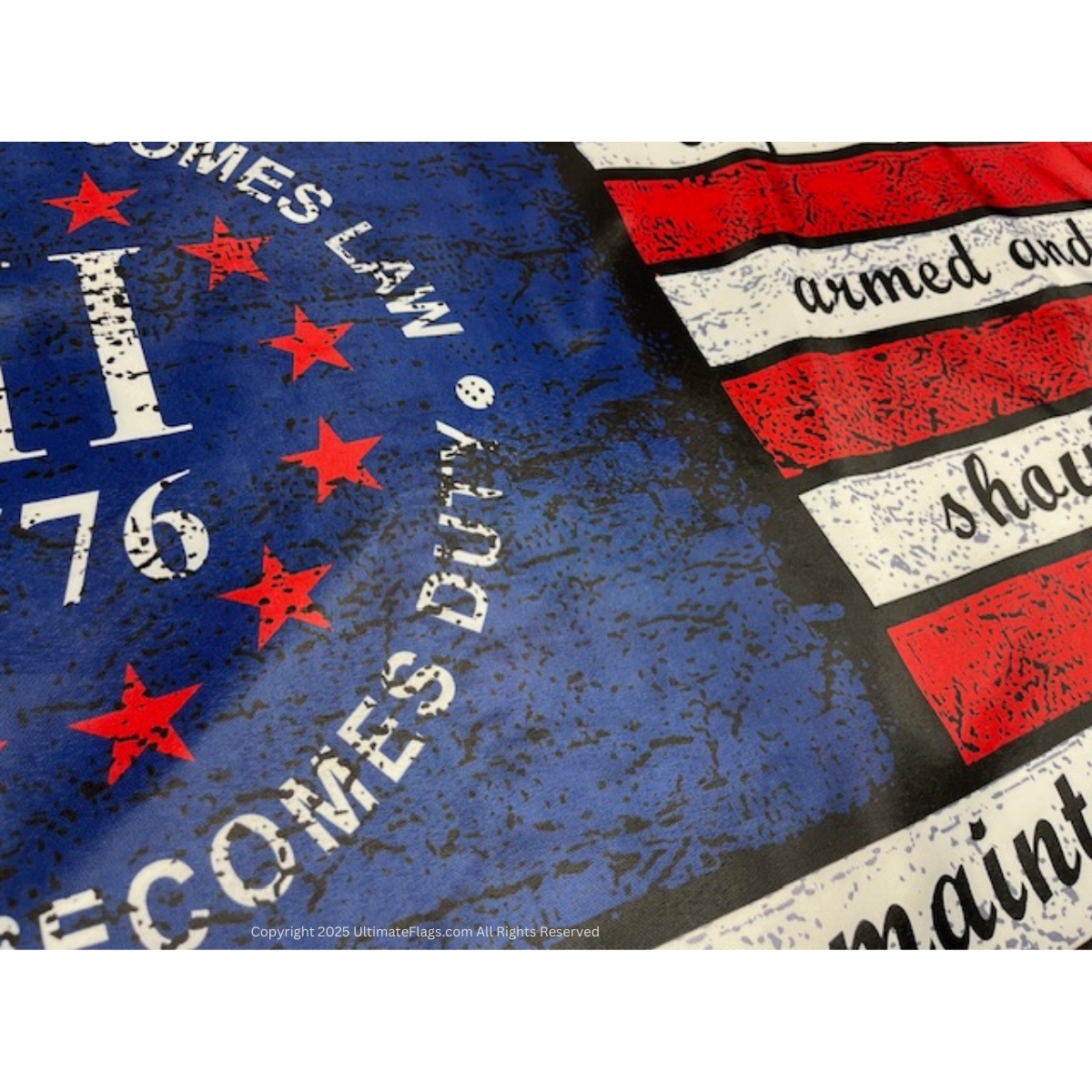 when tyranny becomes law flag 3% usa 13 star with 2nd amendment gw quote 3 x 5 ft. standard or double sided
