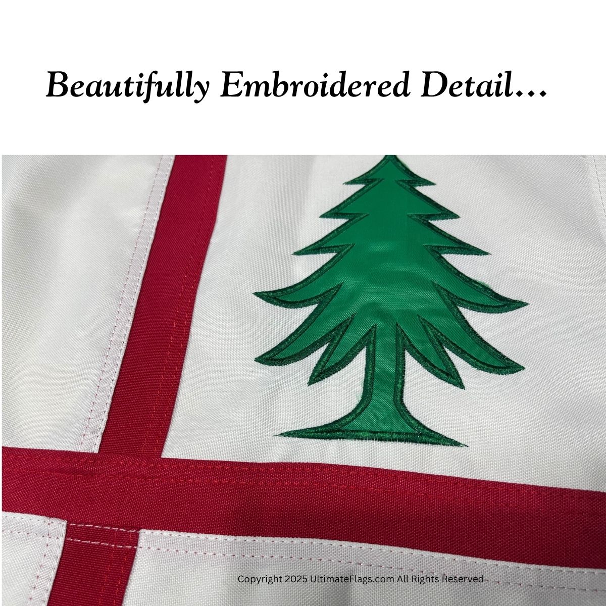 bunker hill flag 3 x 5 ft. double nylon embroidered
