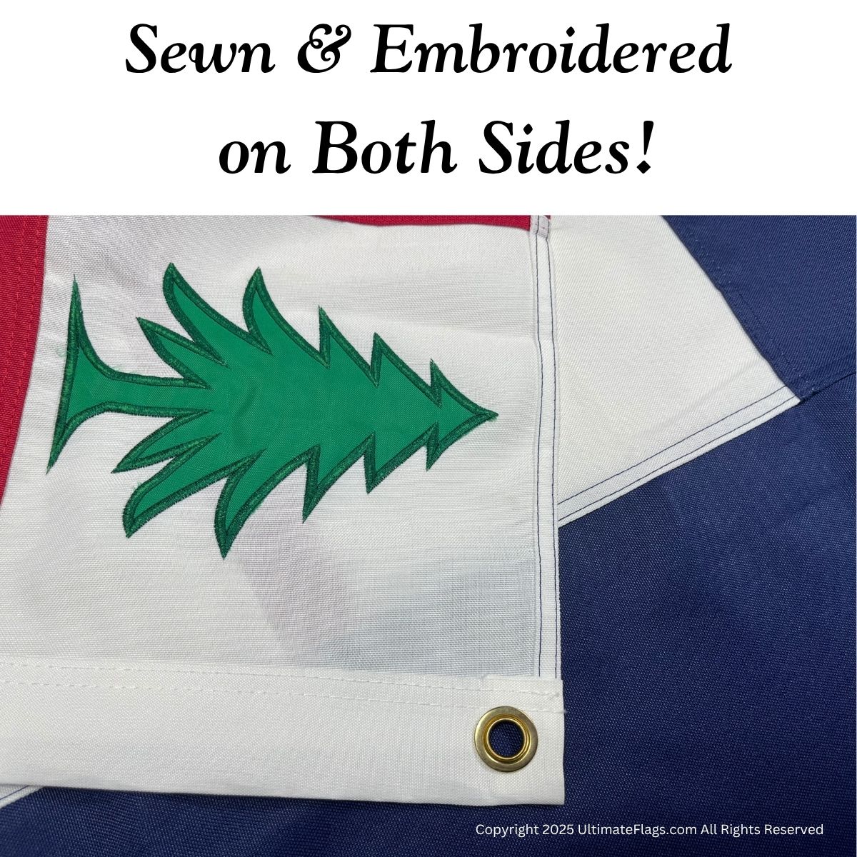 bunker hill flag 3 x 5 ft. double nylon embroidered