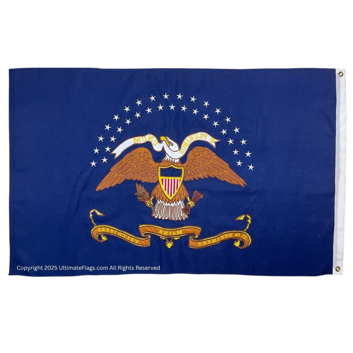 20th maine volunteer infantry regiment flag double nylon embroidered outdoor 3 x 5 ft.