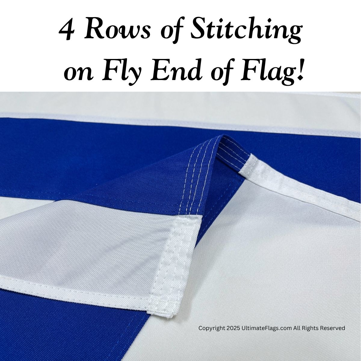 israel flag double nylon embroidered sewn flags 3 x 5 ft.