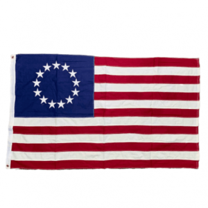 13 star patriotic American flag of 1776 in traditional thick heavy cotton beautiful embroidered stars