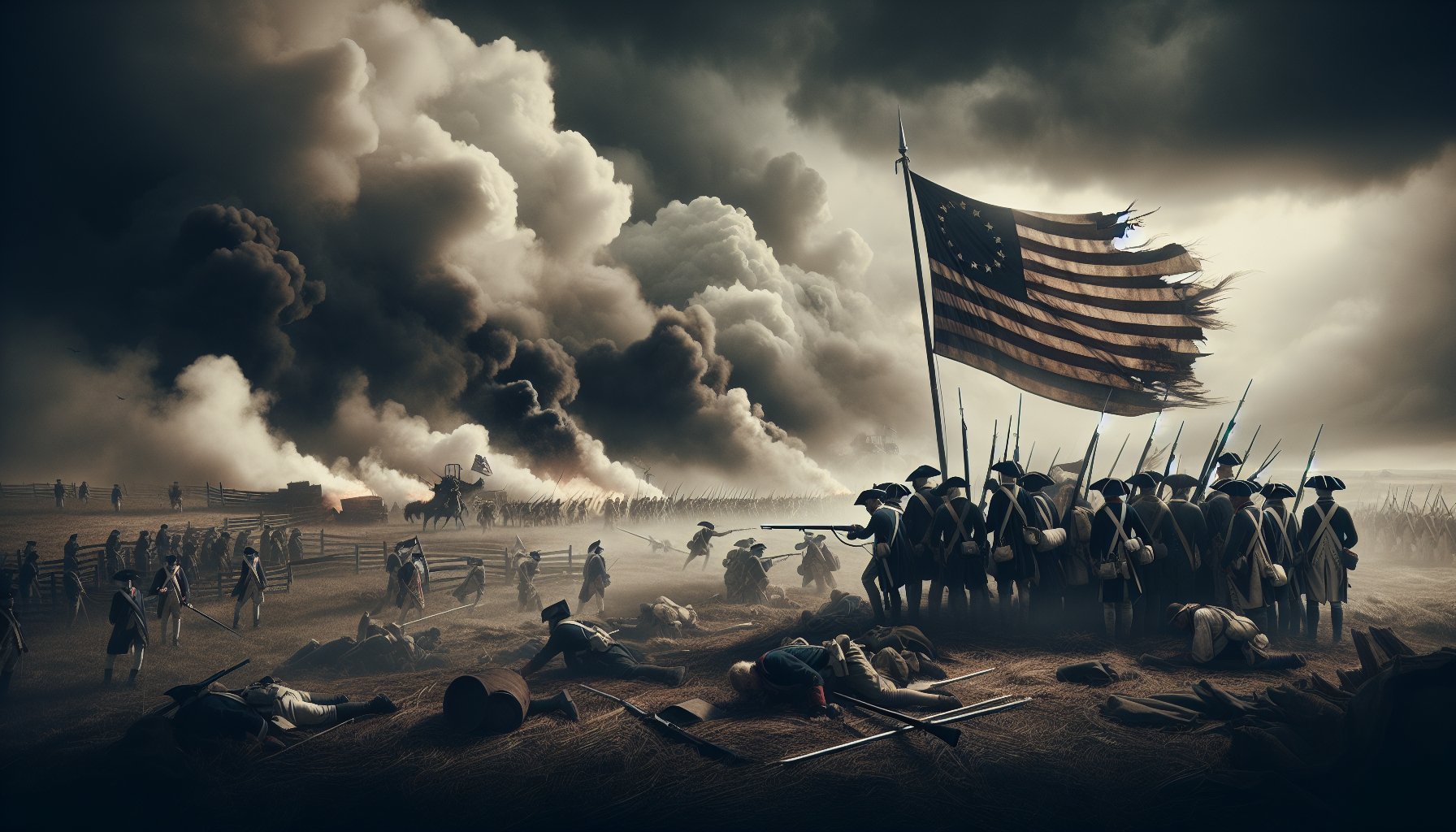 George Washington Leadership: Betsy Ross Flag in Revolutionary War Battles George Washington Leadership: Betsy Ross Flag in Revolutionary War Battles