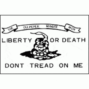 Don't Tread On Me (White) Culpeper Minute Men Flags