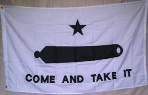 come and take it flag of gonzales, texas historic flags of TX