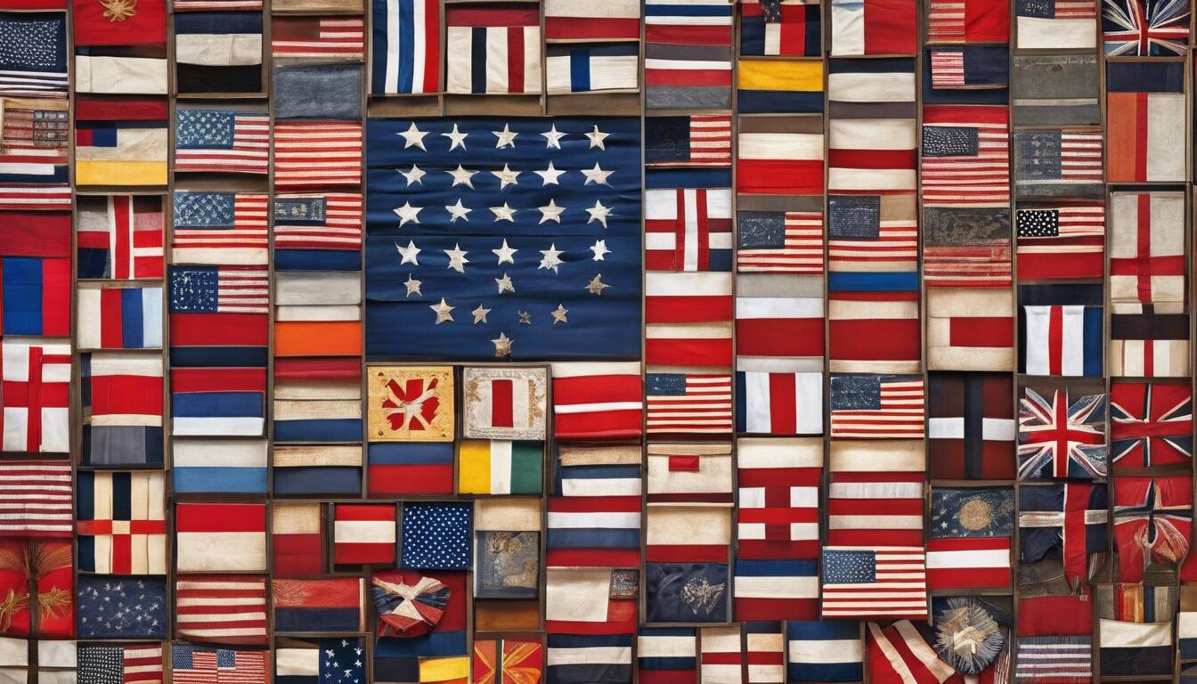 american flags in history